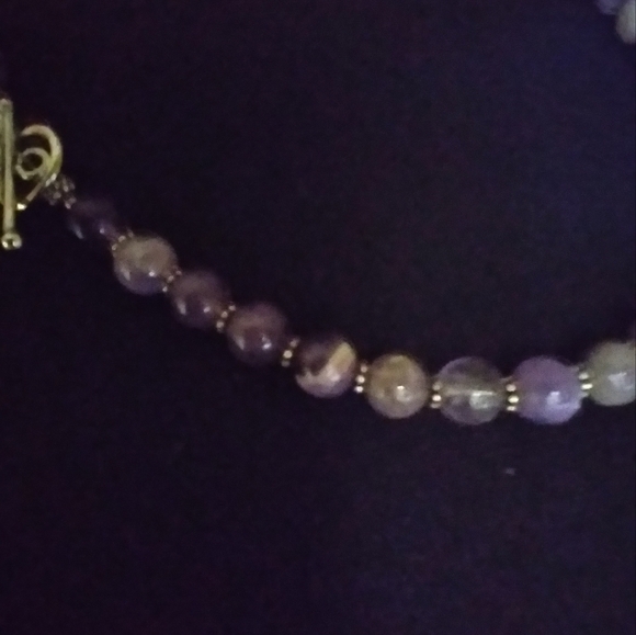 ❤️🎁 925 S/S Chevron Amethyst Graduated 28" Necklace Genuine & Beautiful! 😯 - Picture 8 of 15